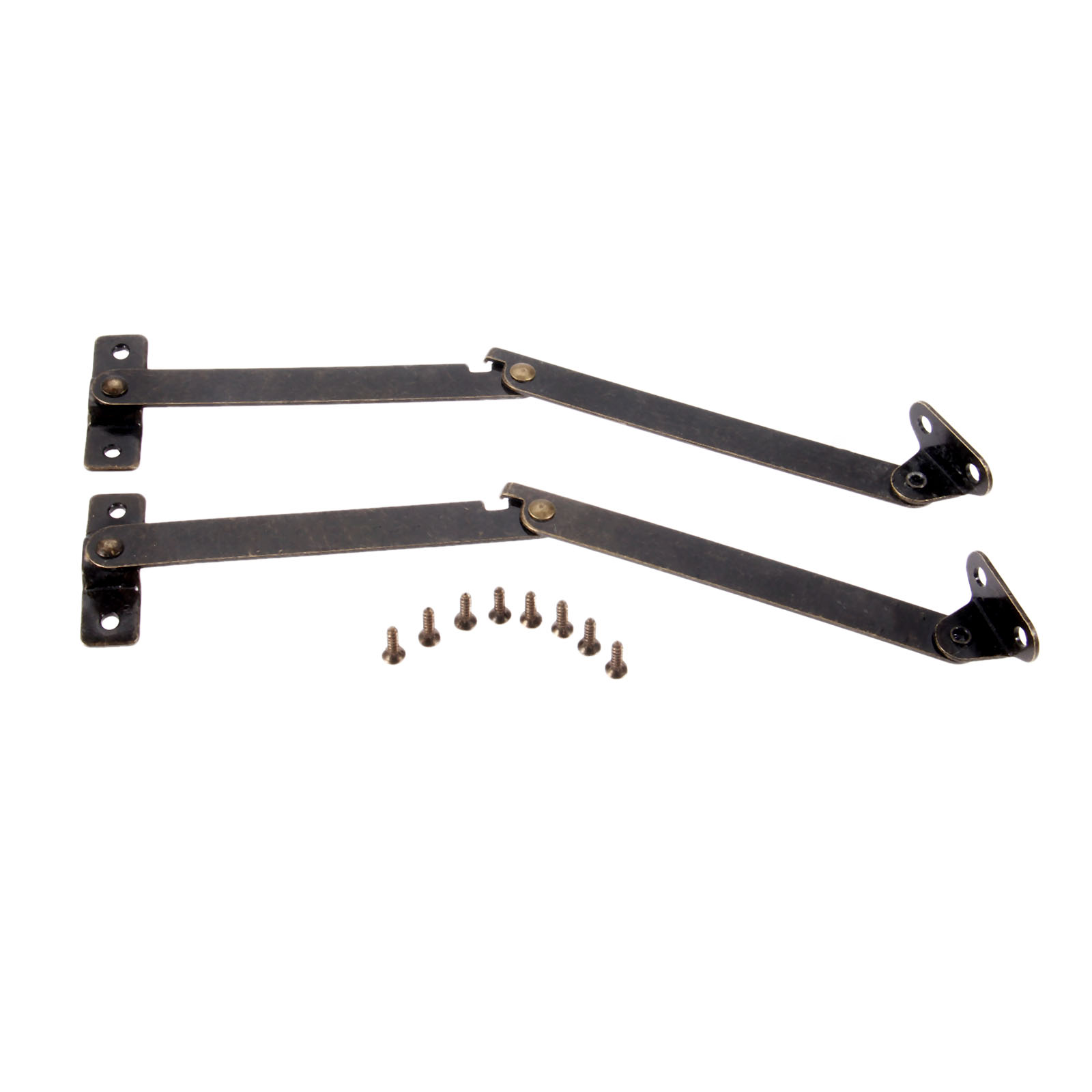 Furniture Hardware Antique - 2 Bisagras de Soporte para Tapa