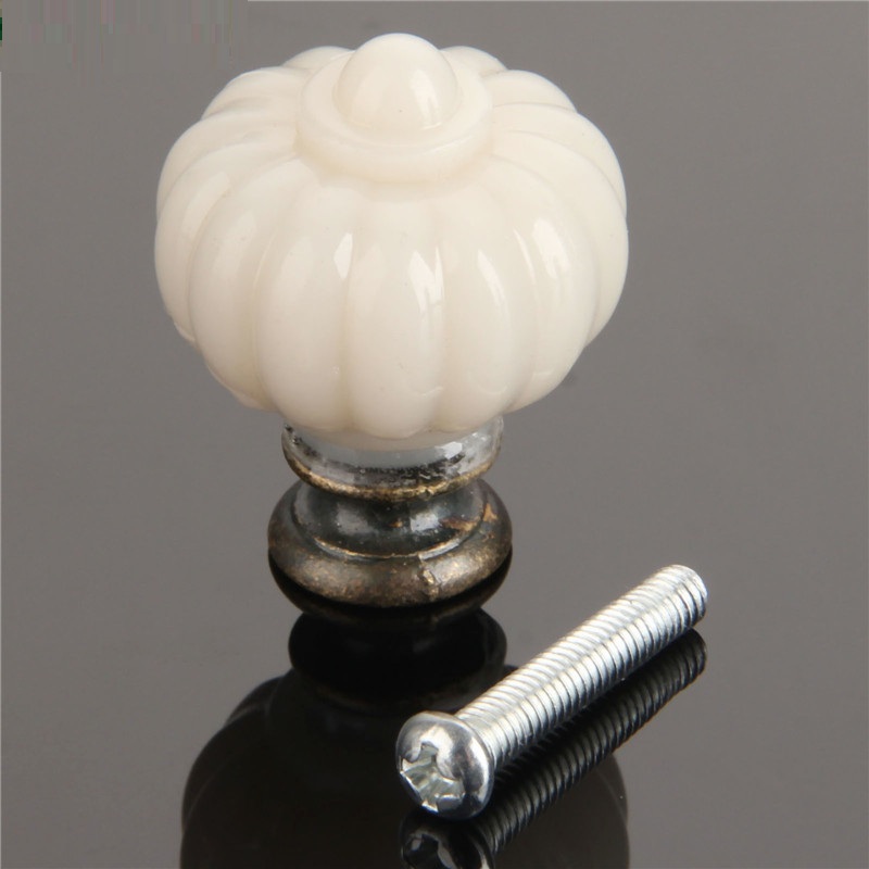 Furniture Joint Hardware - Pomo de acrílico de calabaza blanca