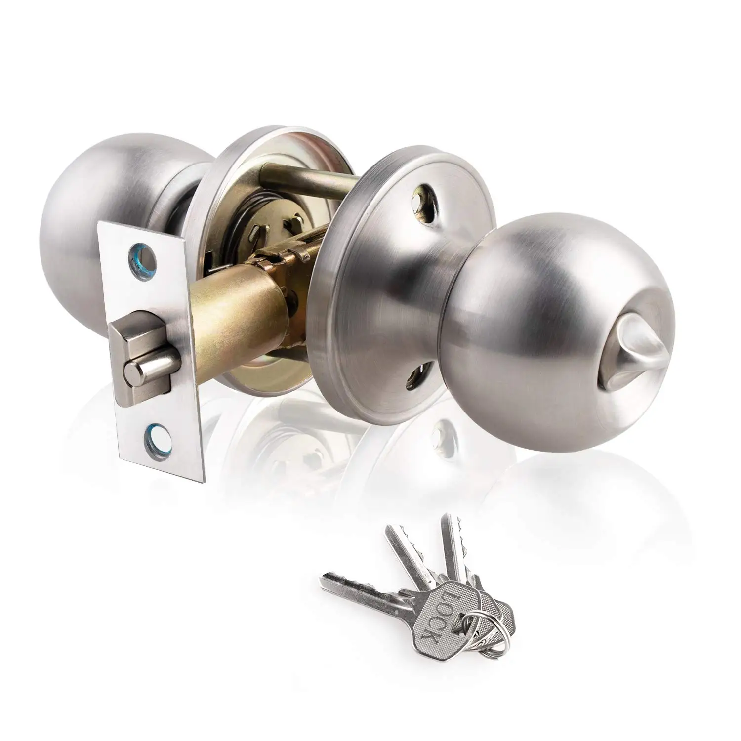 Cabinet Knob Round - Pomo de puerta con llave y