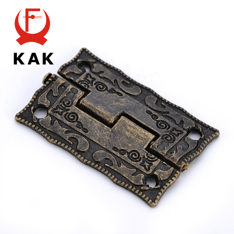 Furniture Hardware Antique - 10 Uds KAK bisagras de bronce