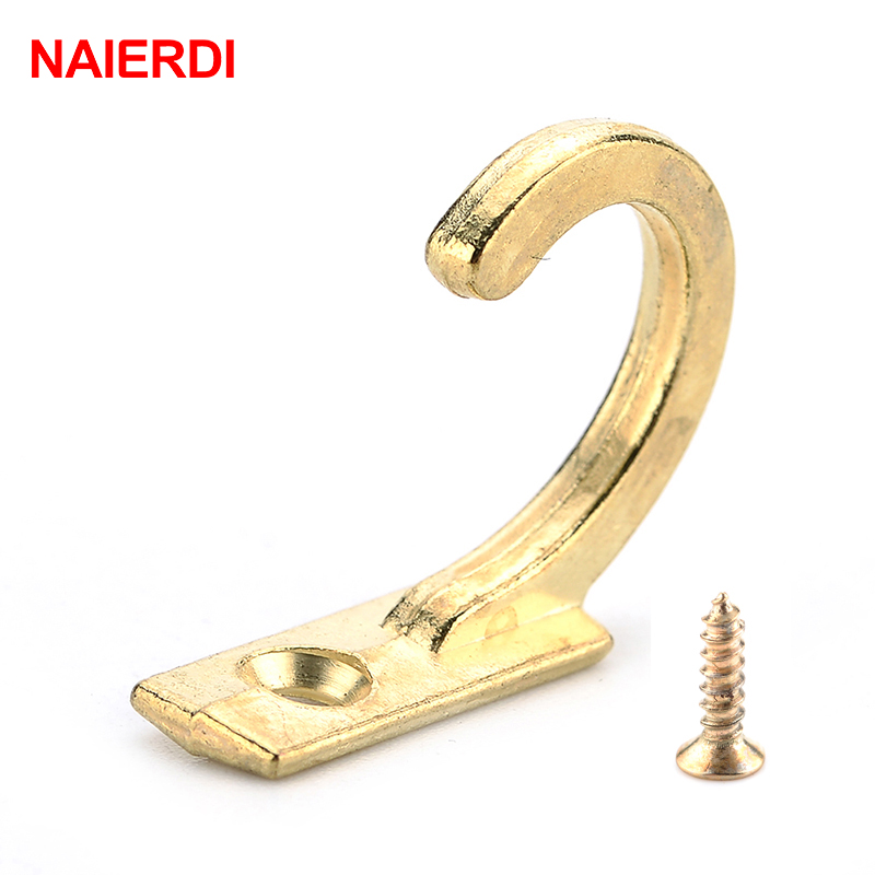Furniture Hardware Antique - NAIERDI-Gancho Antiguo Pequeño para Colgar, 10