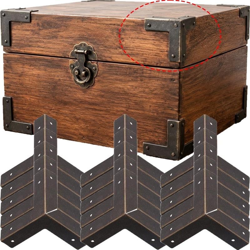 Furniture Hardware Antique - Juego de 4/16 Protectores de Esquinas