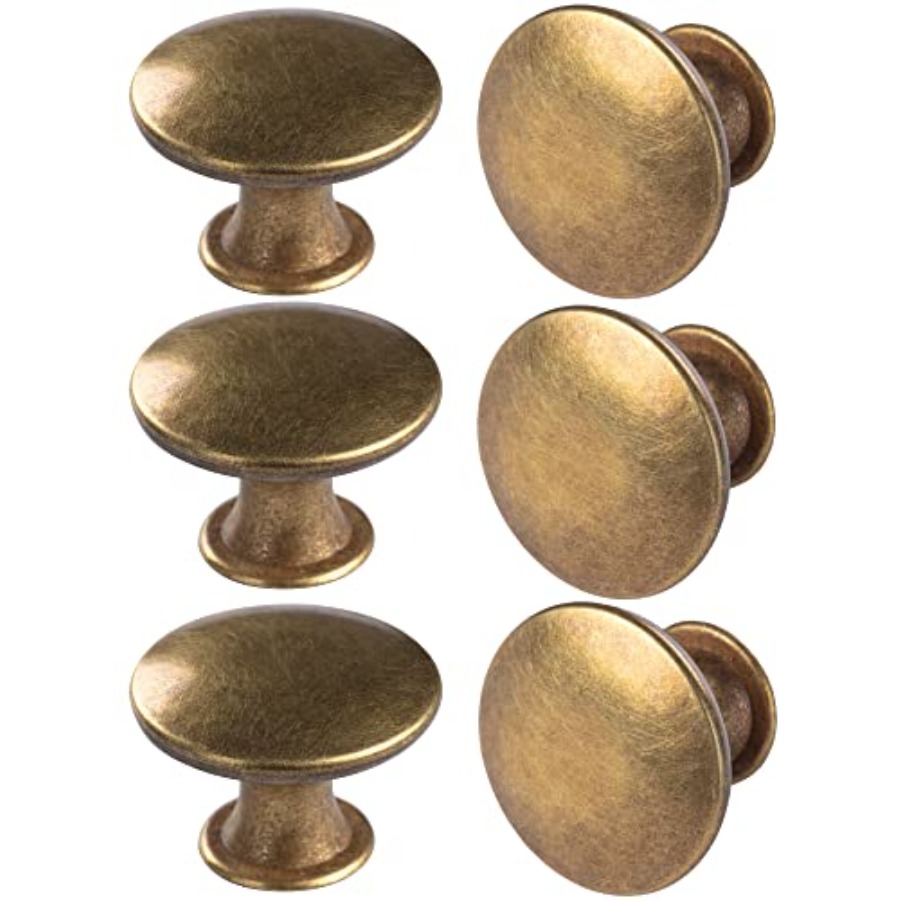 Cabinet Knob Round - Paquete de 6 tiradores redondos para