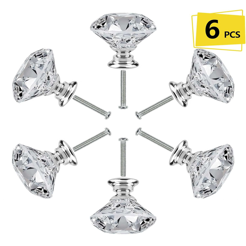 Furniture Joint Hardware - Juego de 6 Perillas Redondas de