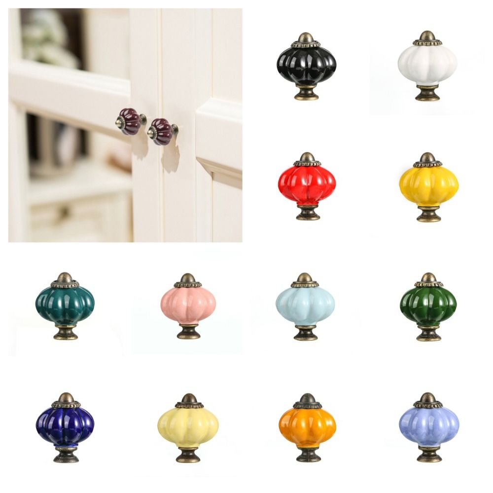 Cabinet Knob Round - Tirador de cerámica con forma de