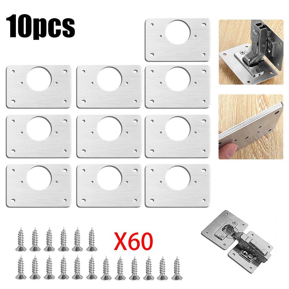 Furniture Hardware Repair - Placa de reparación de bisagras, mueble,