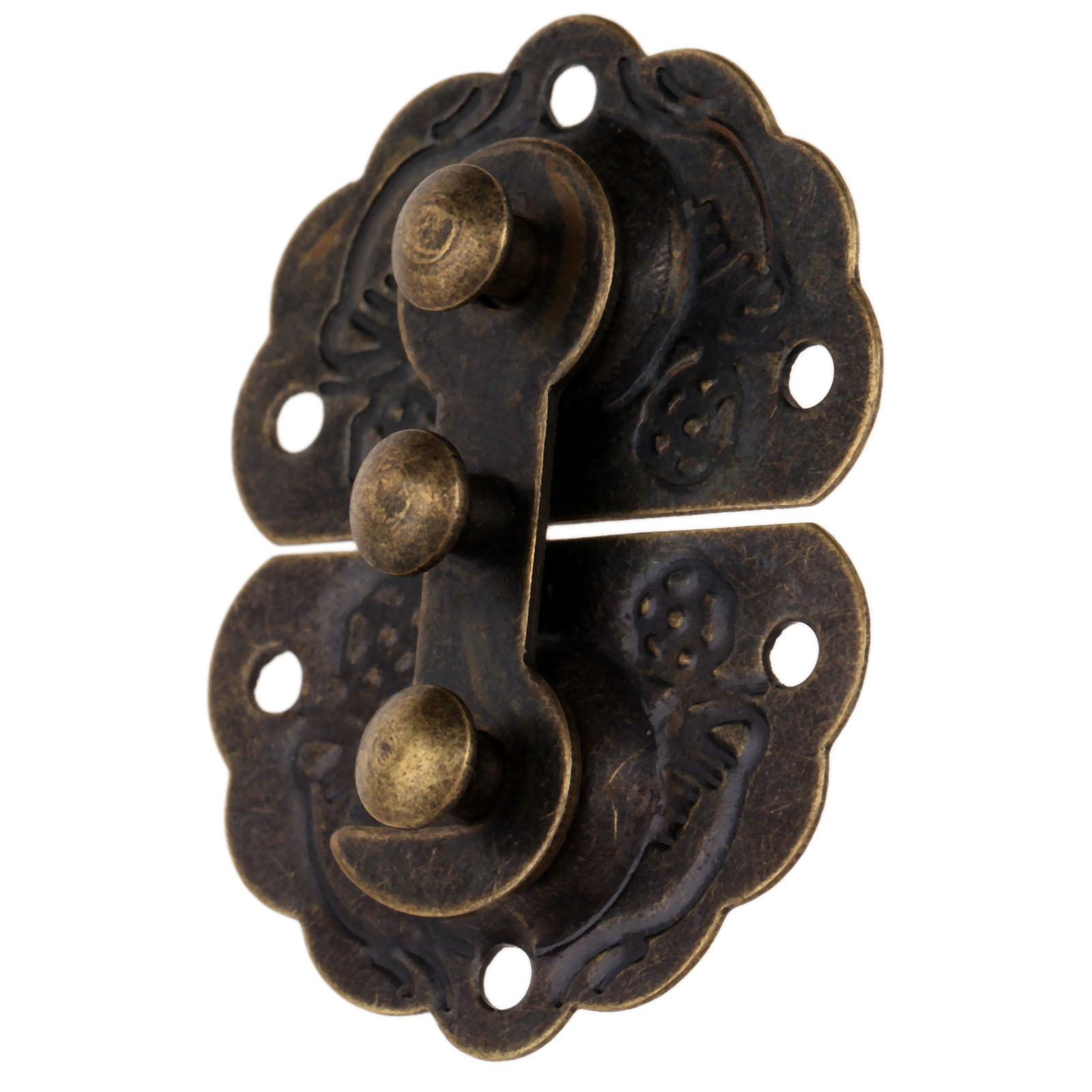 Pestillo de caja de bronce ant - Furniture Hardware Antique reseña y precio