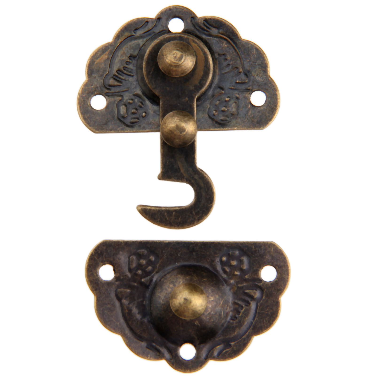 Pestillo de caja de bronce ant - Furniture Hardware Antique reseña y precio