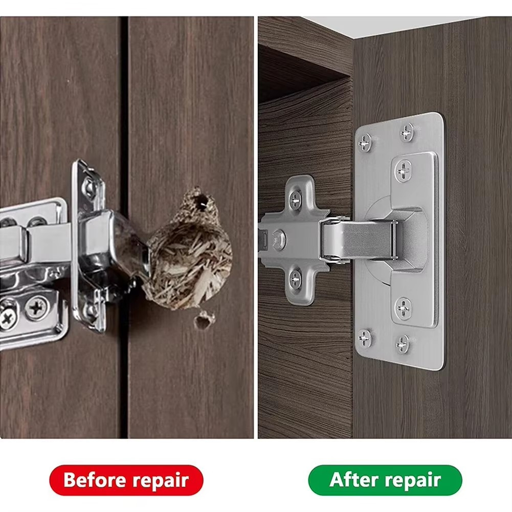 4 pares de placas de reparació - Furniture Hardware Repair reseña y precio