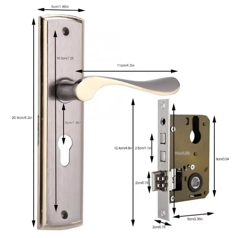 Cerradura de manija de Puerta  - Furniture Hardware Decorative reseña y precio