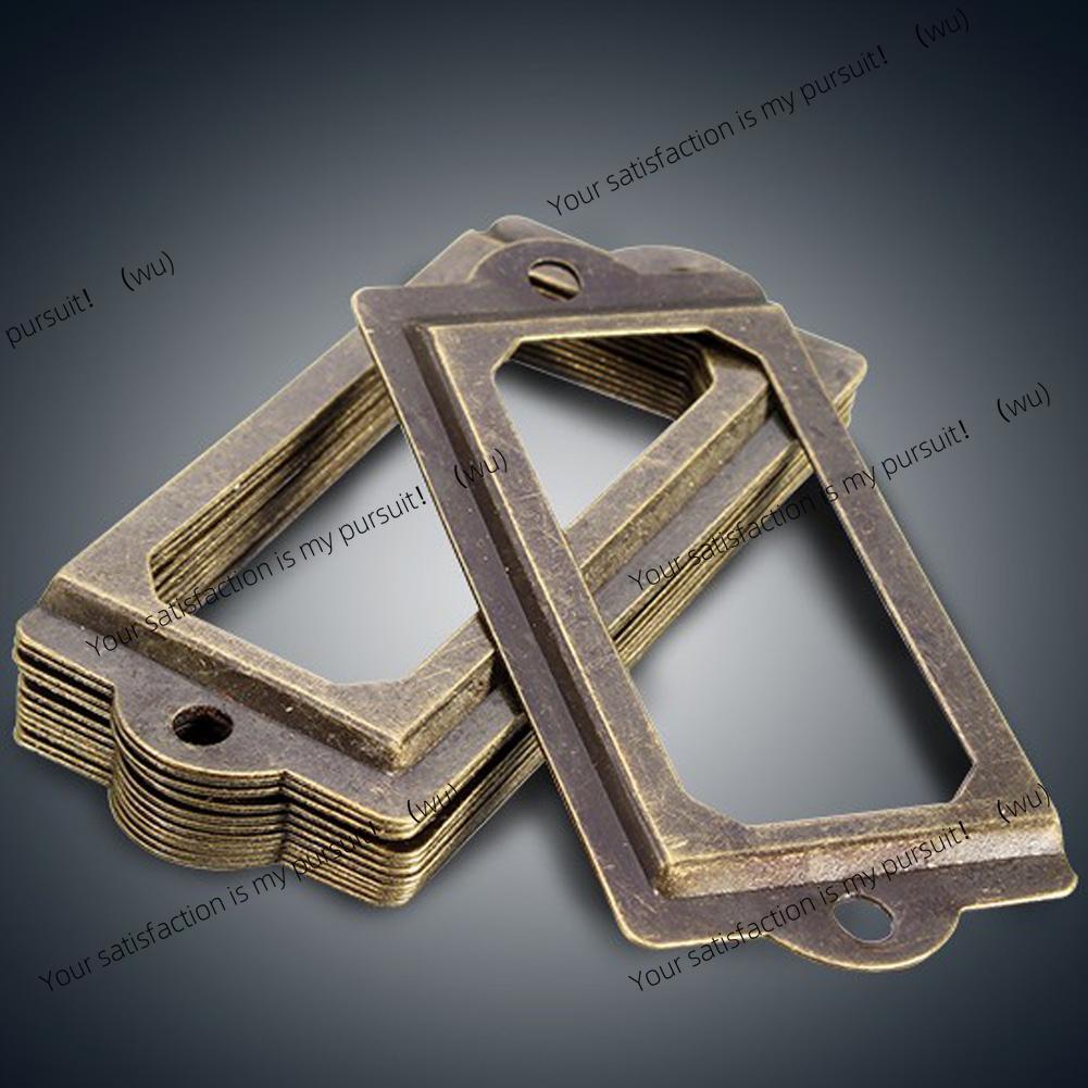 12 Uds. De etiquetas de metal  - Furniture Hardware Business reseña y precio