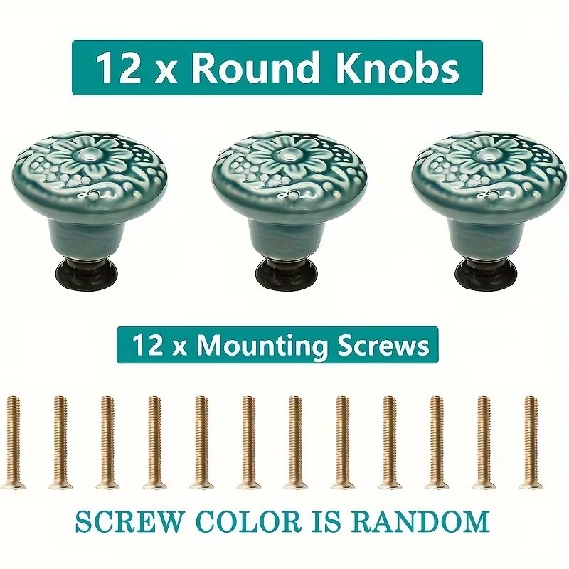 12 perillas de cerámica para g - Furniture Joint Hardware reseña y precio