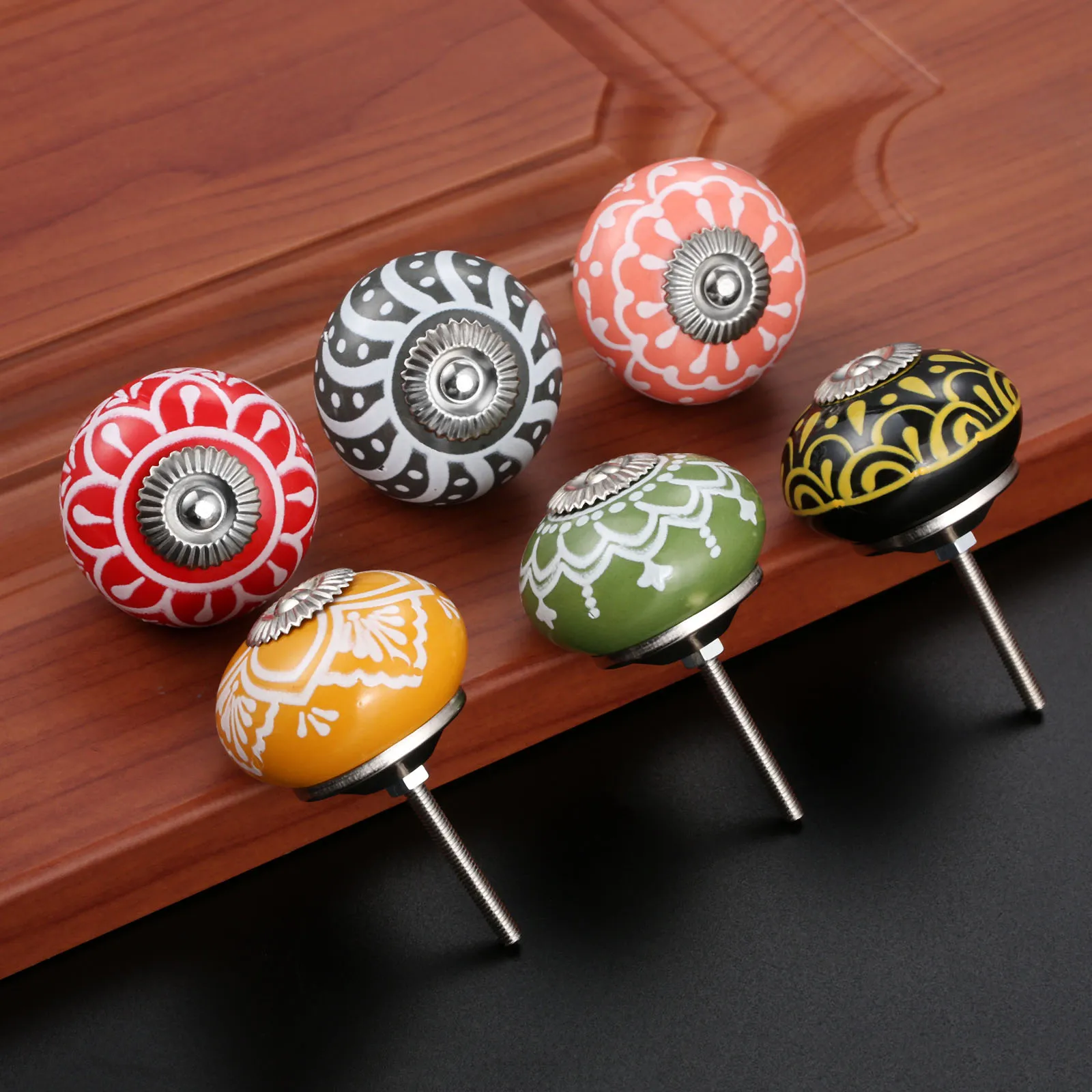 Mango de cerámica con estampad - Cabinet Knob Round reseña y precio