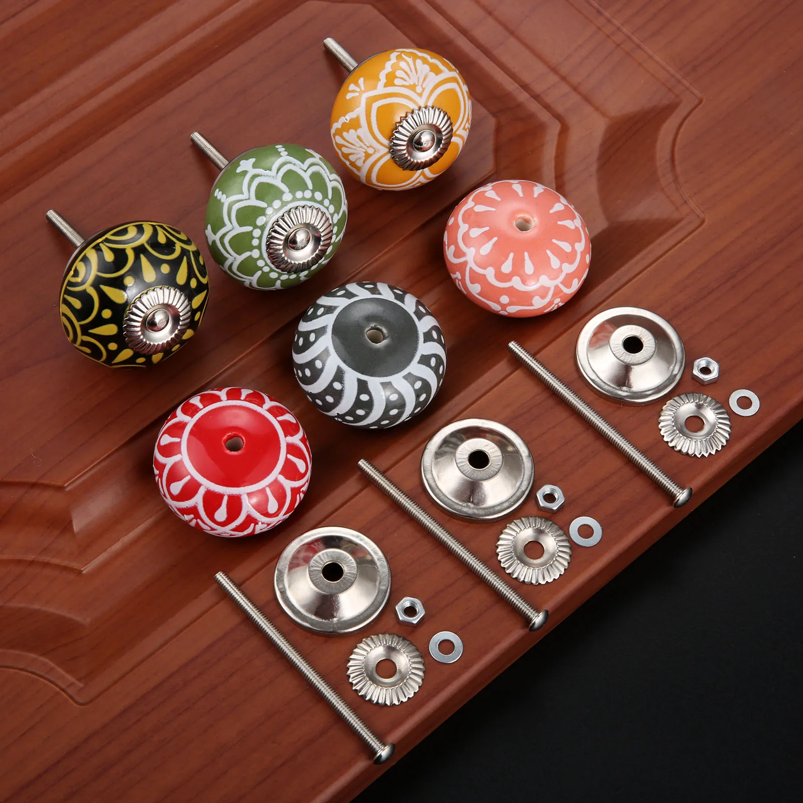 Mango de cerámica con estampad - Cabinet Knob Round reseña y precio