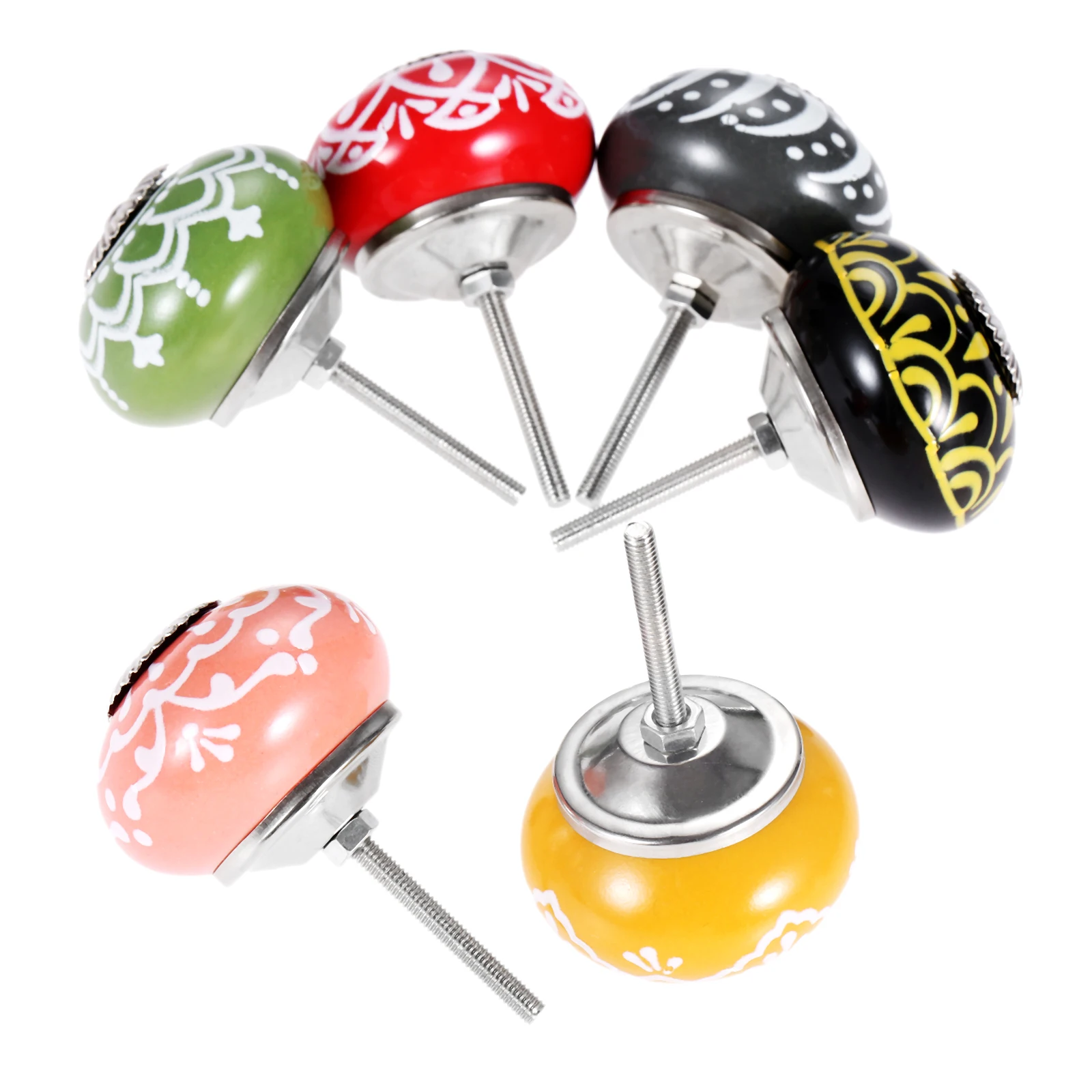 Mango de cerámica con estampad - Cabinet Knob Round reseña y precio