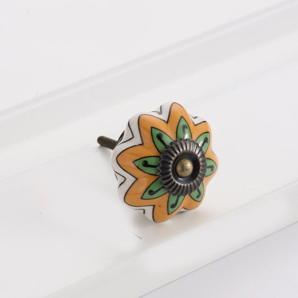 Manija de calabaza de cerámica - Cabinet Knob Round reseña y precio