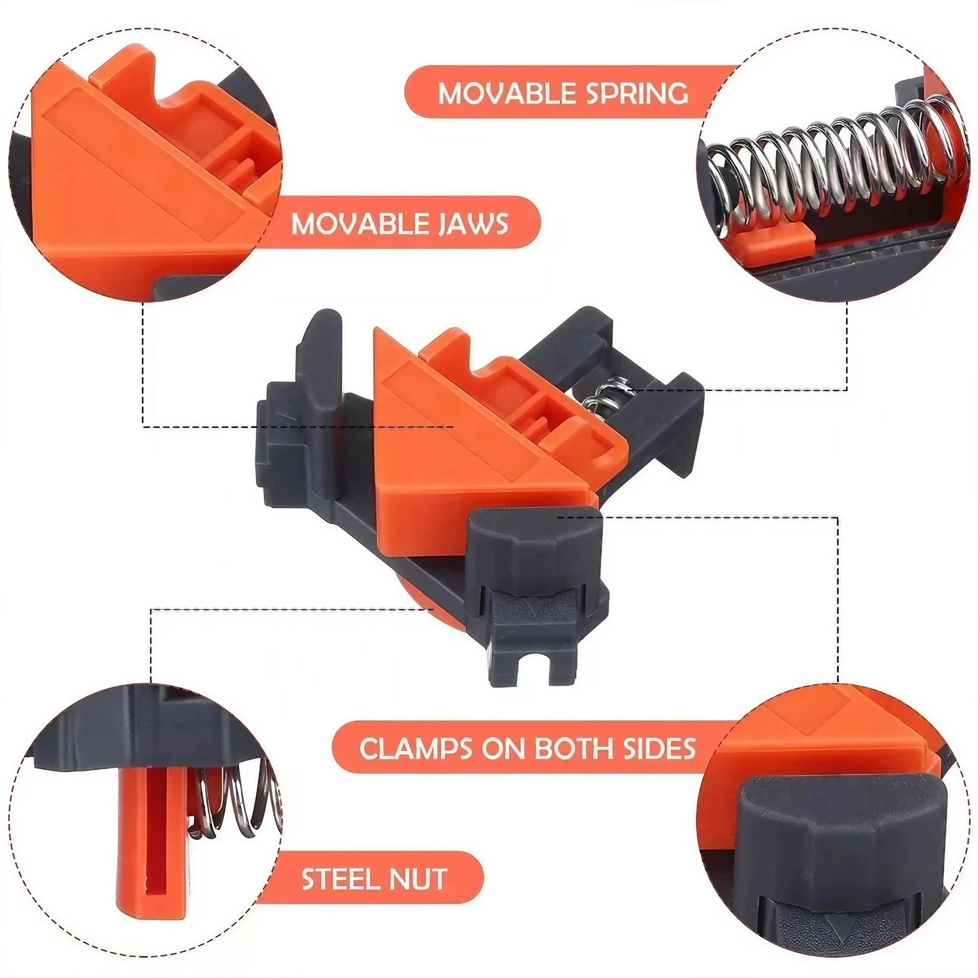 Abrazadera de ángulo recto de  - Furniture Hardware Repair reseña y precio