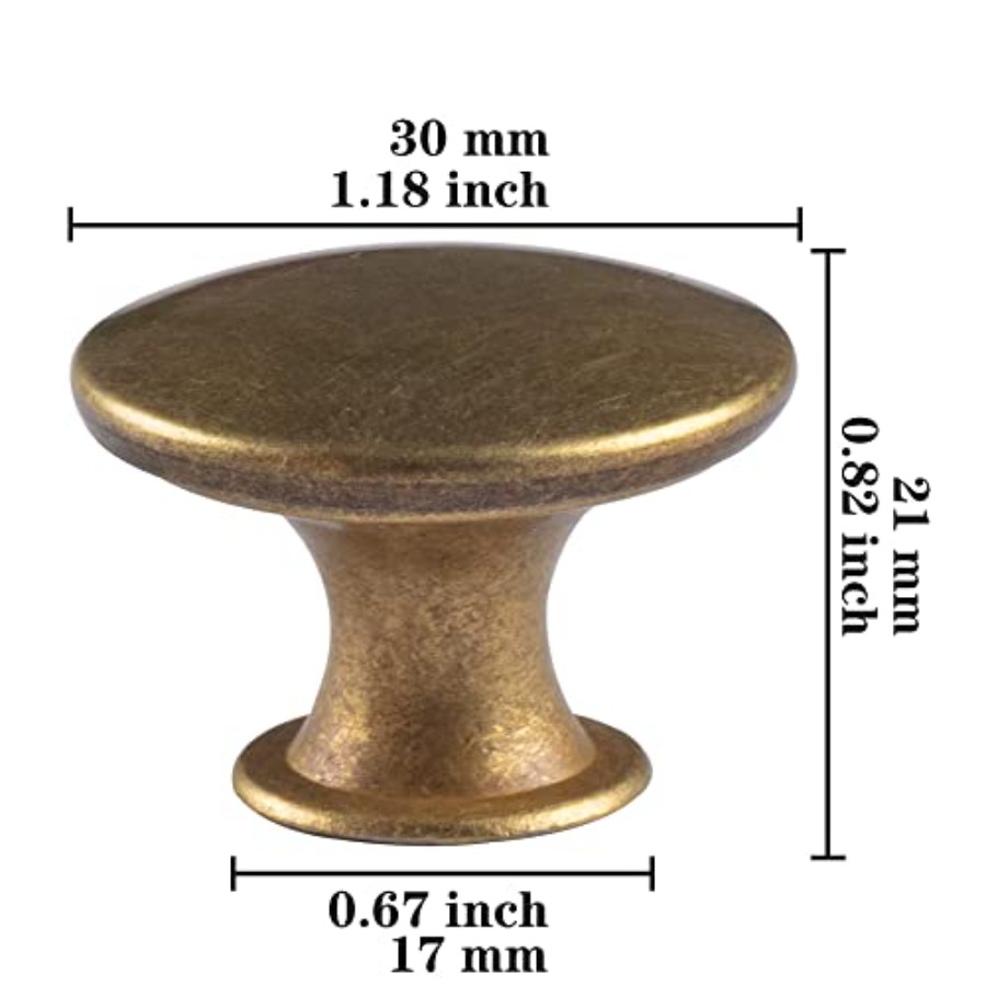 Paquete de 6 tiradores redondo - Cabinet Knob Round reseña y precio