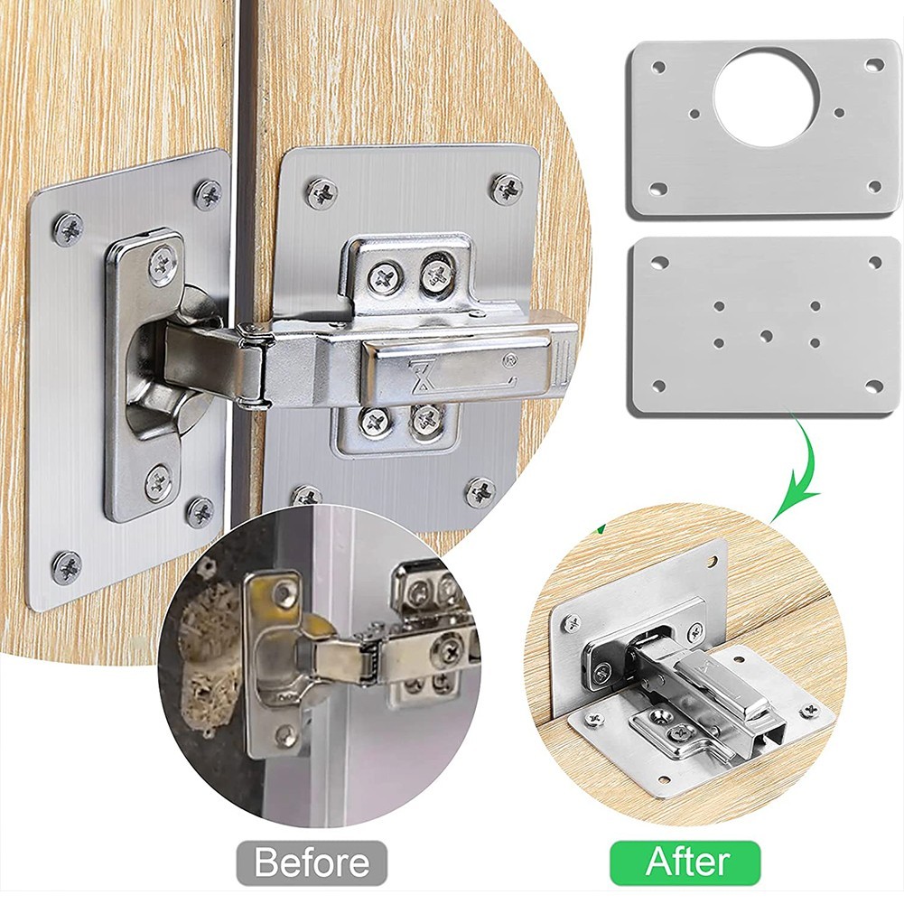 Placa de reparación de bisagra - Furniture Hardware Repair reseña y precio