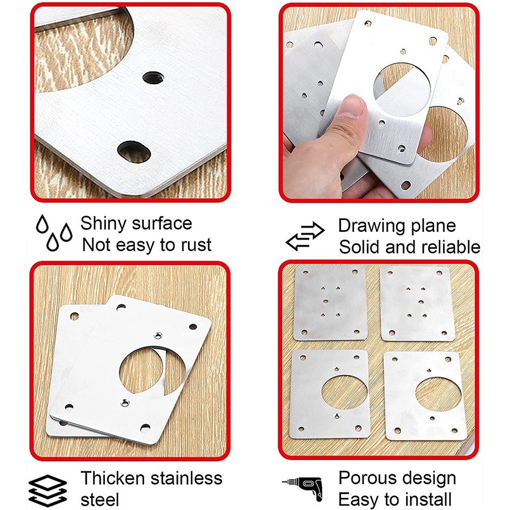 Placa de reparación de bisagra - Furniture Hardware Repair reseña y precio